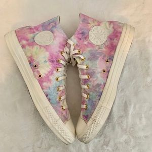 CONVERSE YOU ALL STAR CHUCK TAYLOR High Top Tie Dye Shoes MEN 13 (W 15) CUSTOM
